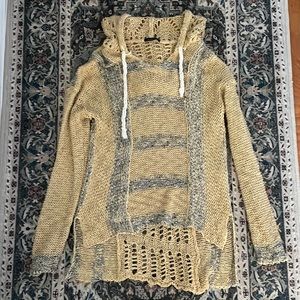 Poncho style sweater